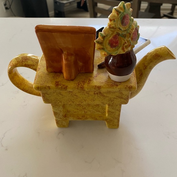 Tony Carter Van Gogh Starry Night Teapot English Pottery Artist Collectible Gift - Picture 7 of 16